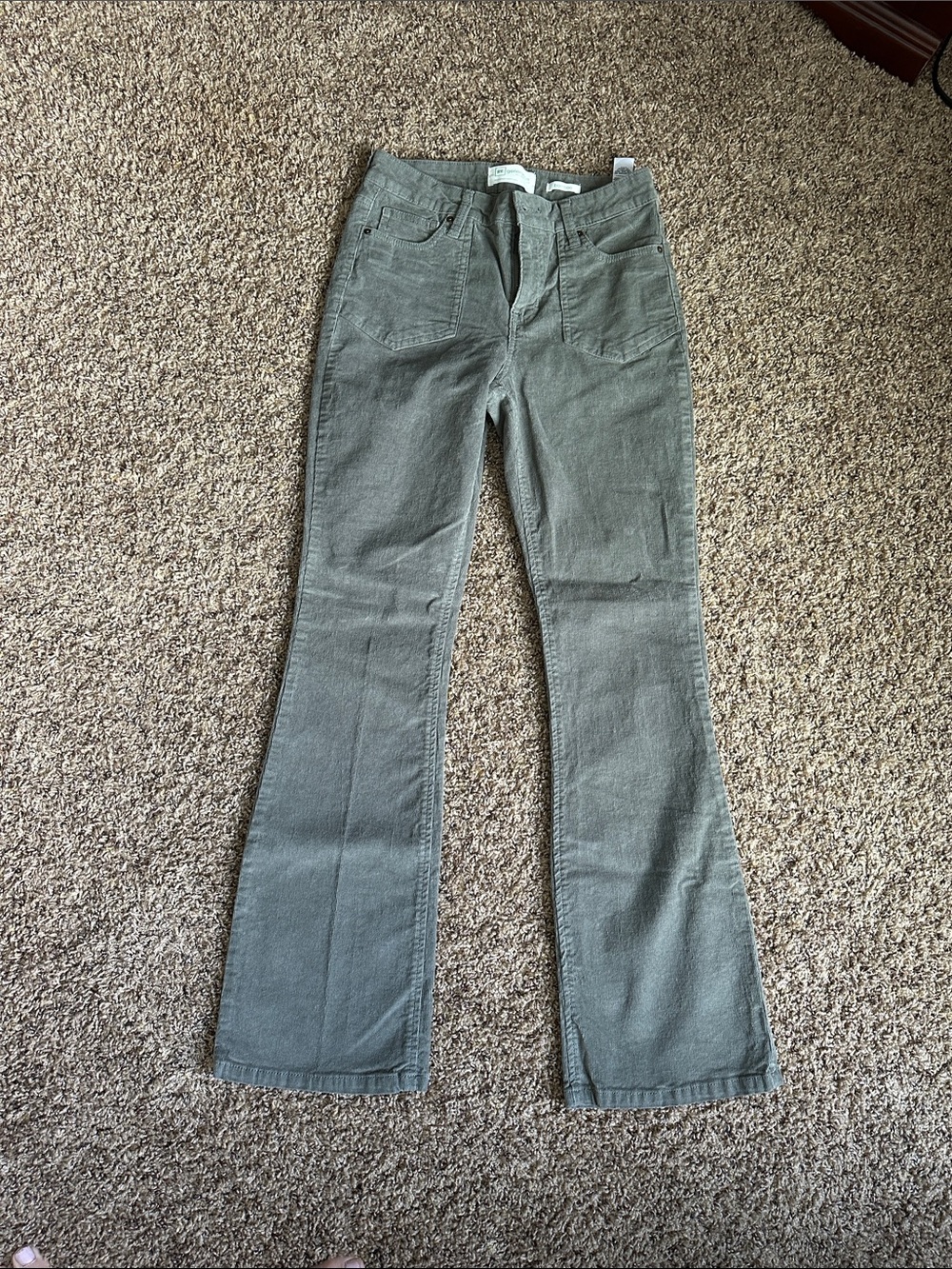 Celebrity Pink Gray Bamboo Corduroy Pants